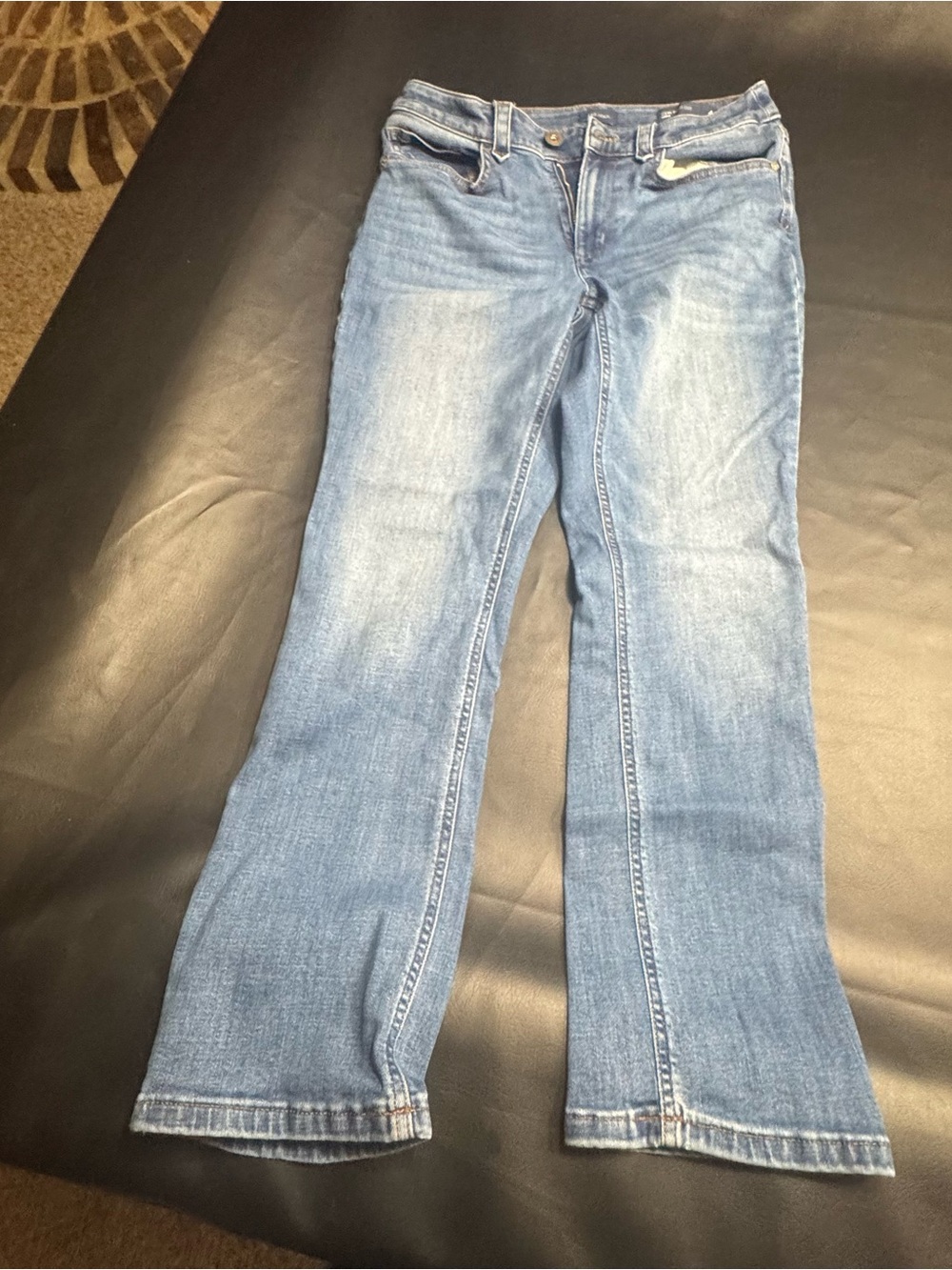 J. Jill Light Blue Cropped Bootcut Jeans